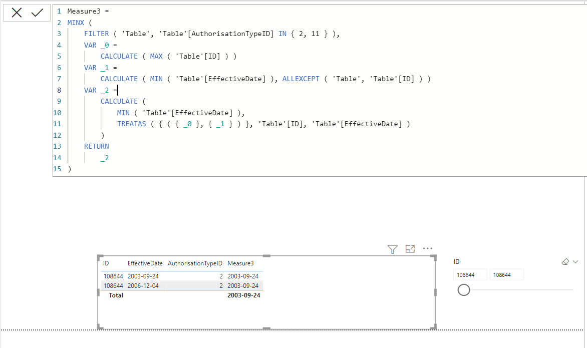 Solved: Measure does not return min date - Microsoft Fabric Community