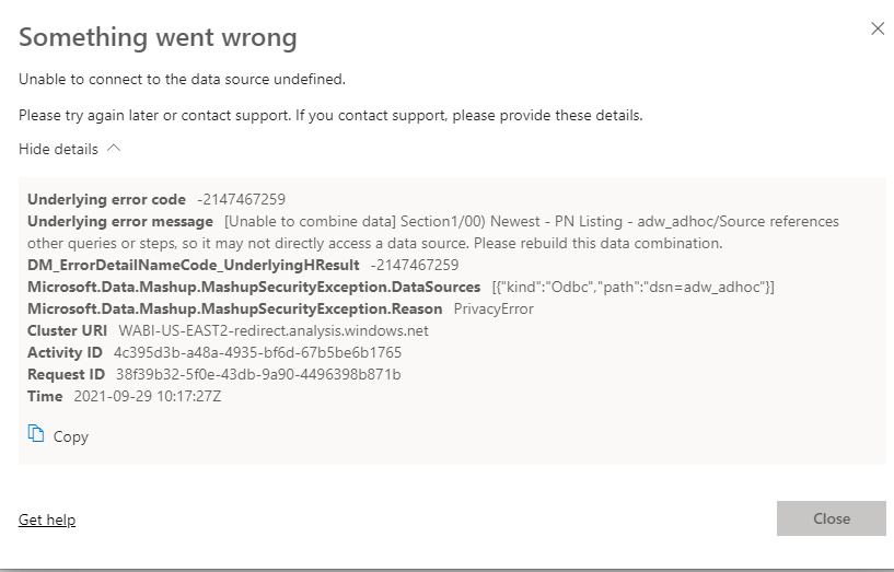 Source References other queries or steps, so it ma... - Microsoft ...