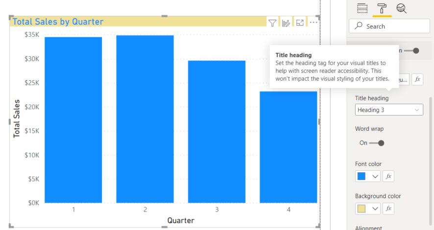 Change background color of chart/graphs titles wit... - Microsoft ...