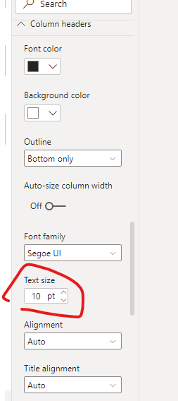 Solved How to increase the size of row header. Microsoft Fabric