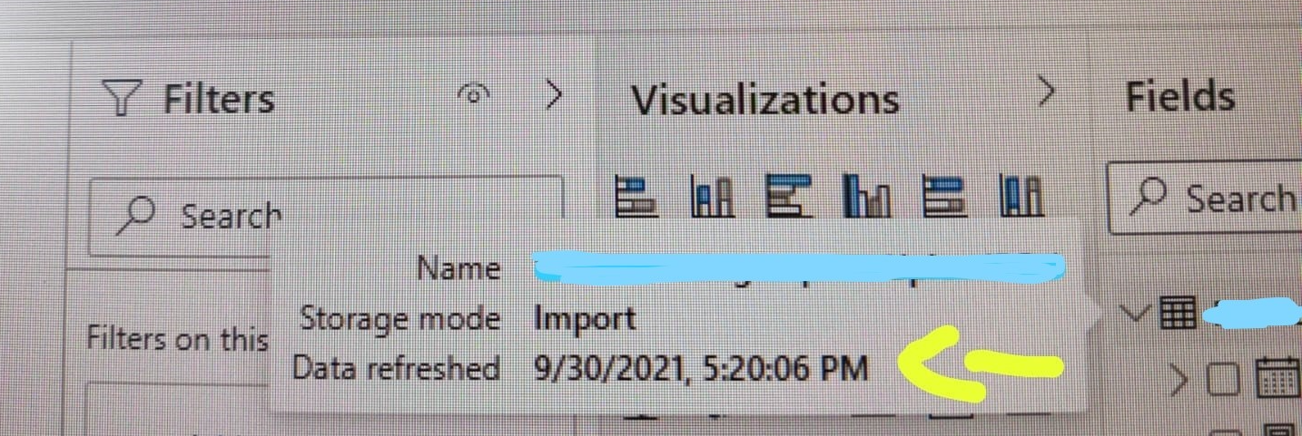 Data refresh info doesn't display - Microsoft Fabric Community
