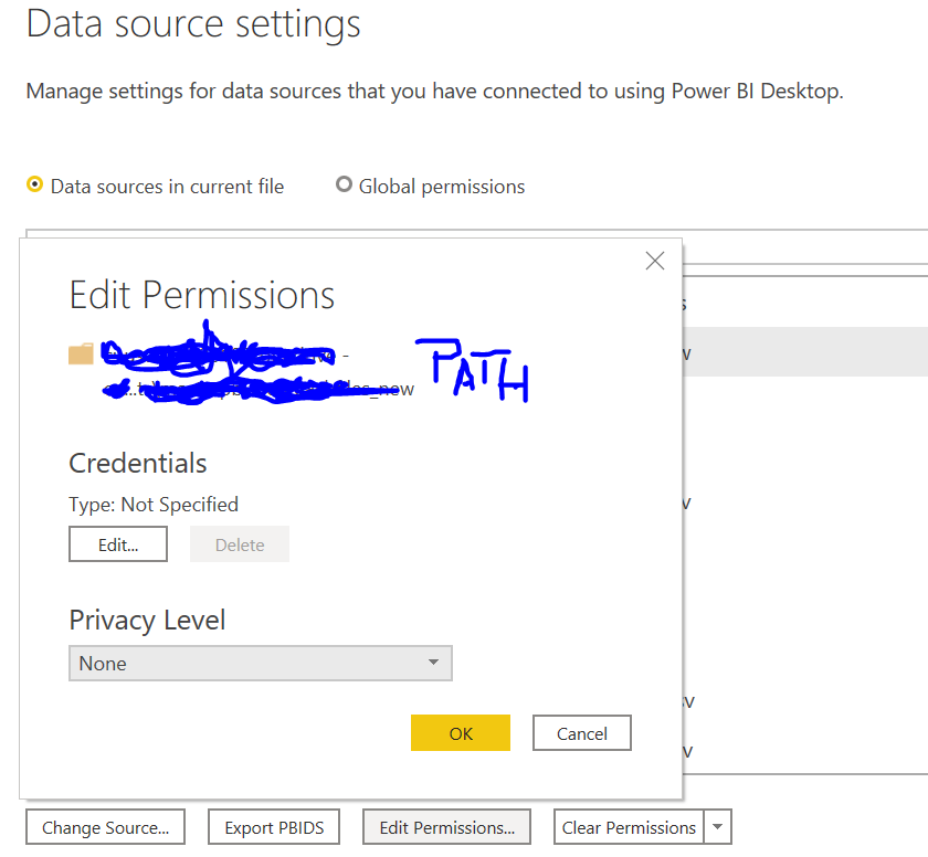 Data Source Settings - Microsoft Fabric Community