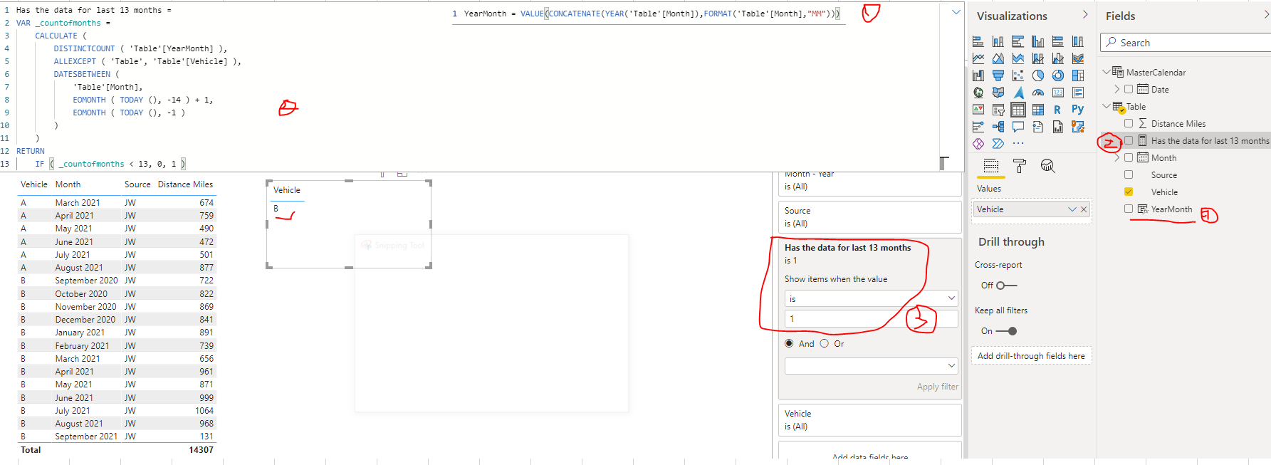 Solved: Slicer to show data only if I have there data for ...