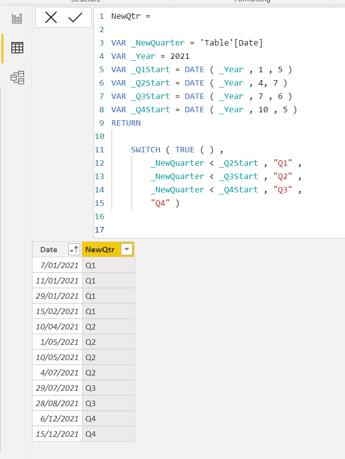 Solved: Custom column based on a dates - Microsoft Fabric Community