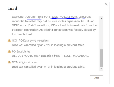 PowerBI Refresh Error - Microsoft Fabric Community