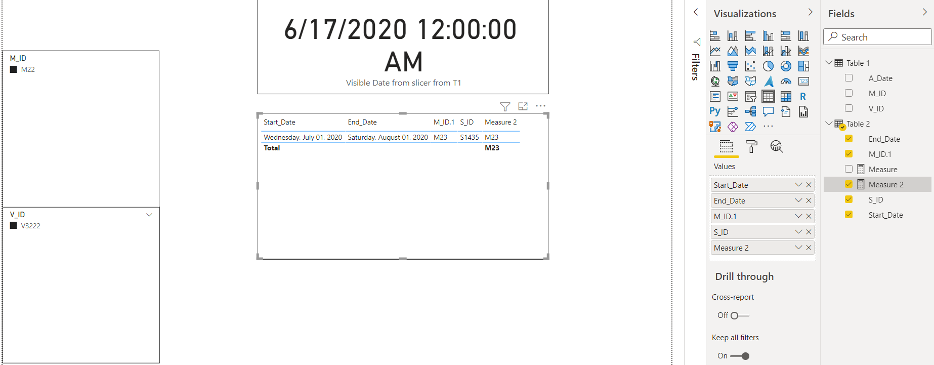 Solved: Table result based on between dates - Microsoft Fabric Community