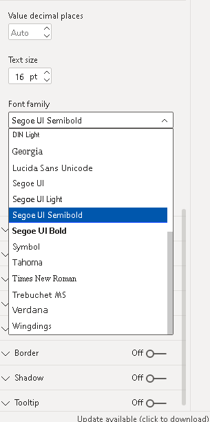 Visual font choice includes Segoe UI Semibold