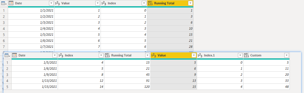 Running Totals in Power Query with slicer - Microsoft Fabric Community