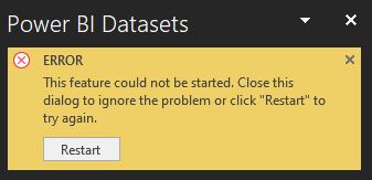 Unable to connect to Power BI Datasets from Excel - Microsoft Fabric ...