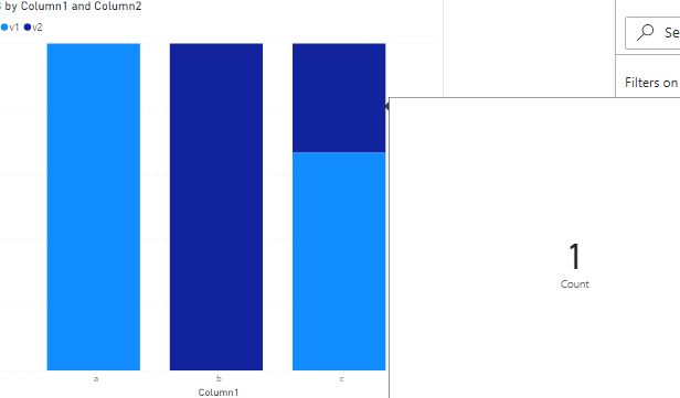 Solved: Tooltip for 100% stacked column chart - Microsoft Fabric Community