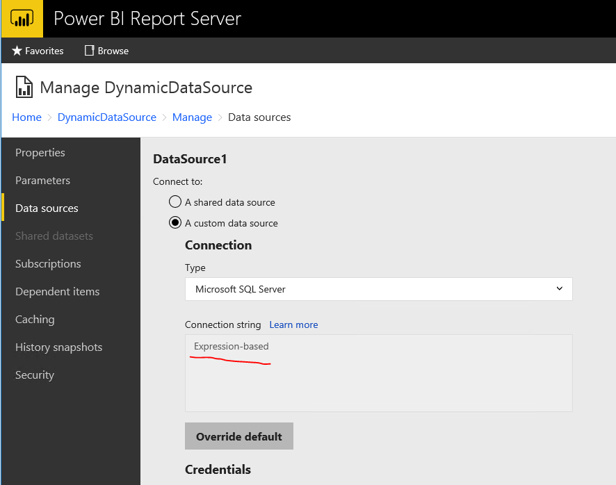 Report Manager Expression-based Connection Strings... - Microsoft ...