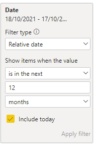 Solved: Relative date filter showing blank value when repo ...