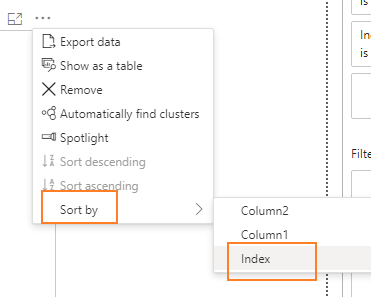 Sort by Index - Microsoft Fabric Community