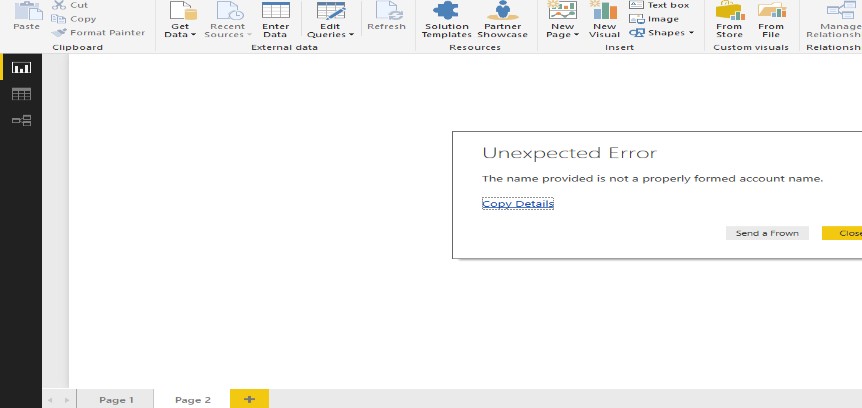 Solved: Power BI Desktop error when connecting to local My ...