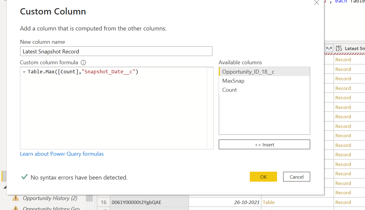 Solved: How to get the Latest date of one column on the ba ...