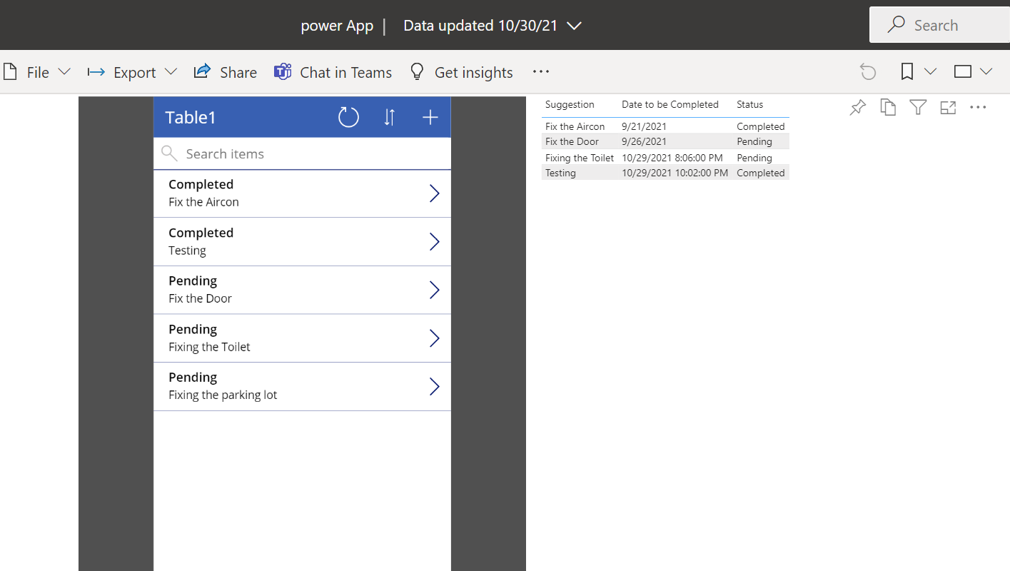 Power App -> Power BI - Microsoft Fabric Community