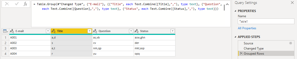 Concatenate data across multiple columns - Microsoft Fabric Community