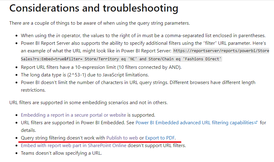 Solved: Pass a report parameter in a URL problem - Microsoft Fabric ...