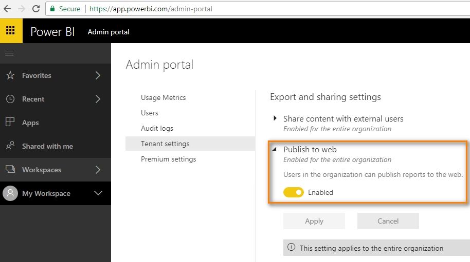 Publish on Web option is not showing on Power BI Service_1.jpg