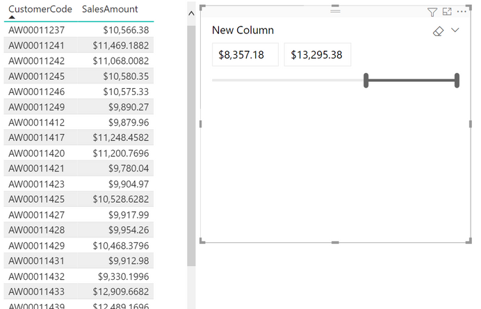 Dynamic grouping of table visual based on slider p... - Microsoft ...