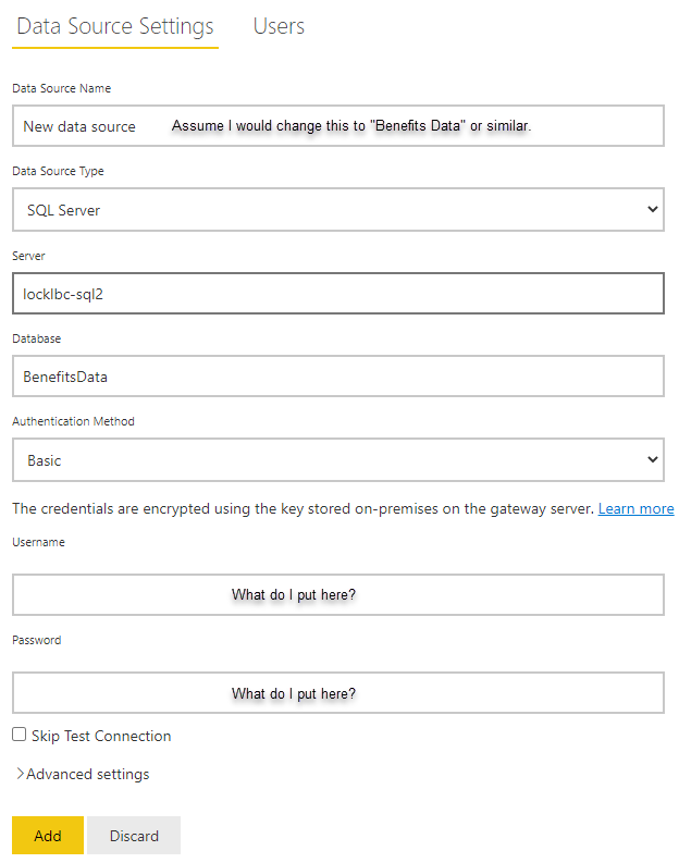 Solved: Gateway connection setup - Microsoft Fabric Community