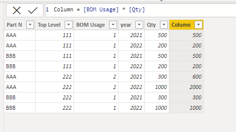 Solved: Multiply numbers in different table (many to many ...
