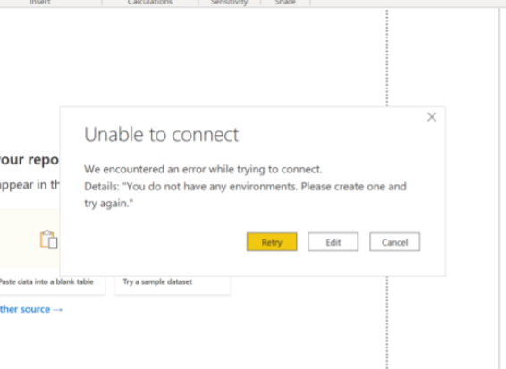 Dynamic 365 error while importing - Microsoft Fabric Community