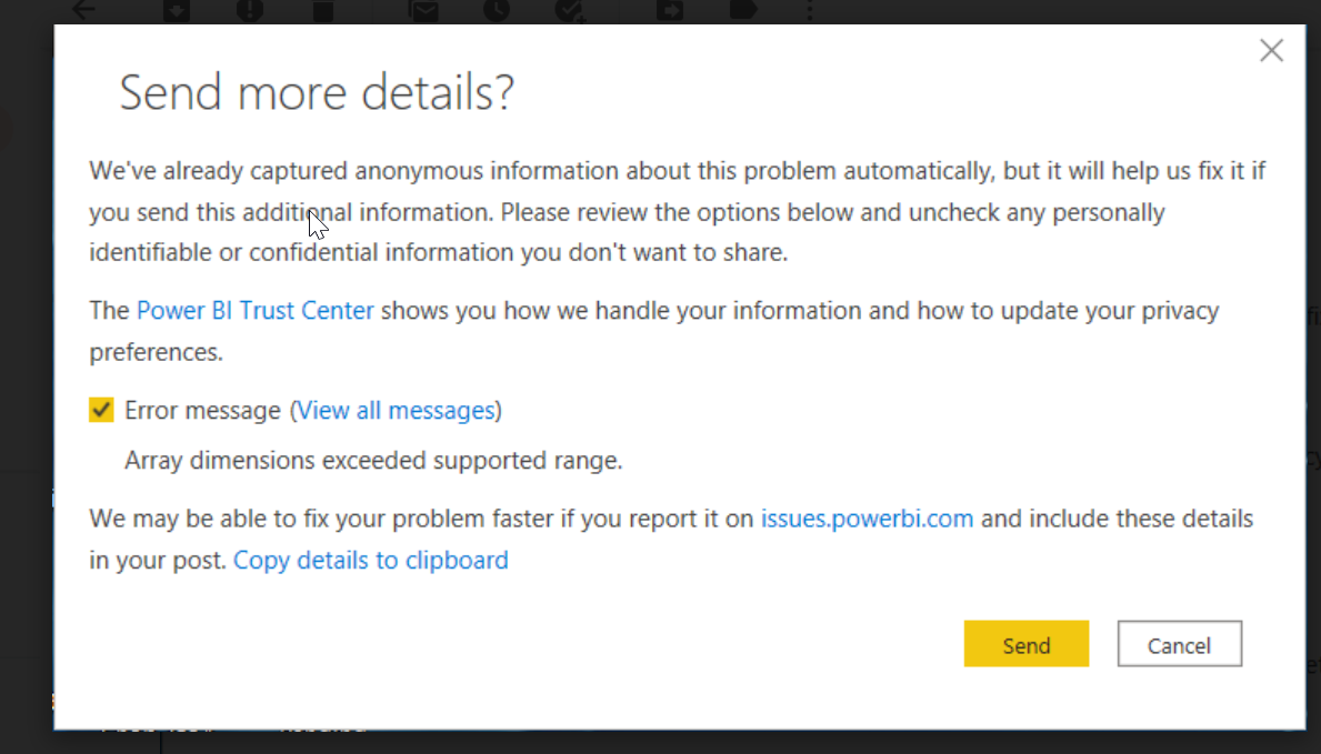 POWER BI report server Desktop May 2021 Error whil... - Microsoft ...