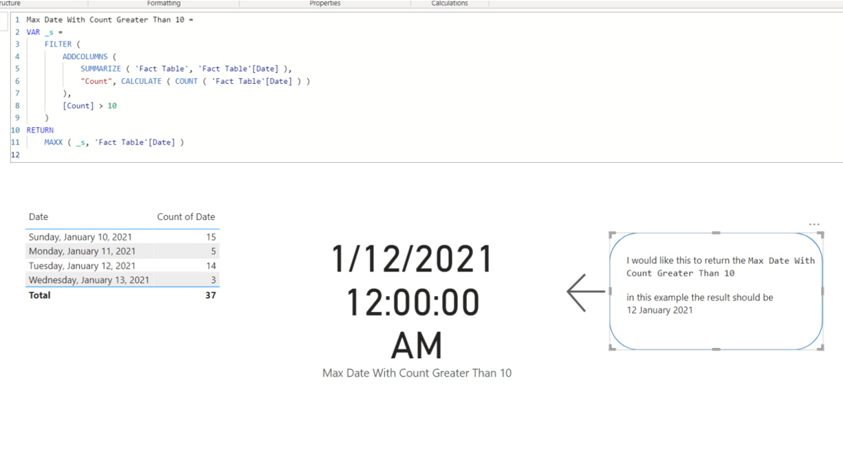 Solved: Applying MAX to Summerize - Microsoft Fabric Community