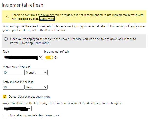 Incremental Refresh is not working when parameters... - Microsoft ...