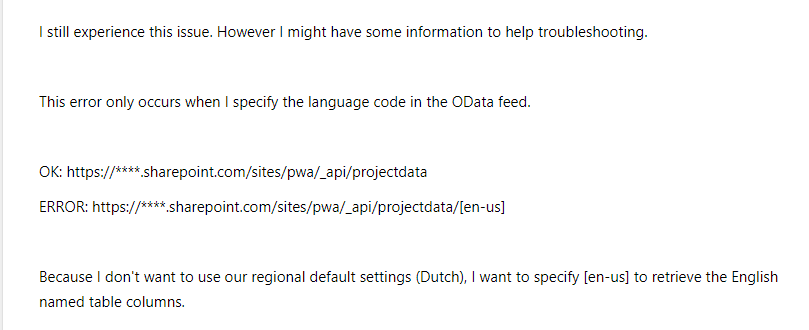 Re: Odata connection error from PowerBi services - Microsoft Fabric ...