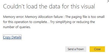 Power BI Desktop memory issues - Microsoft Fabric Community