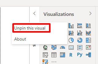 Solved: remove visual from Visualizations - Microsoft Fabric Community