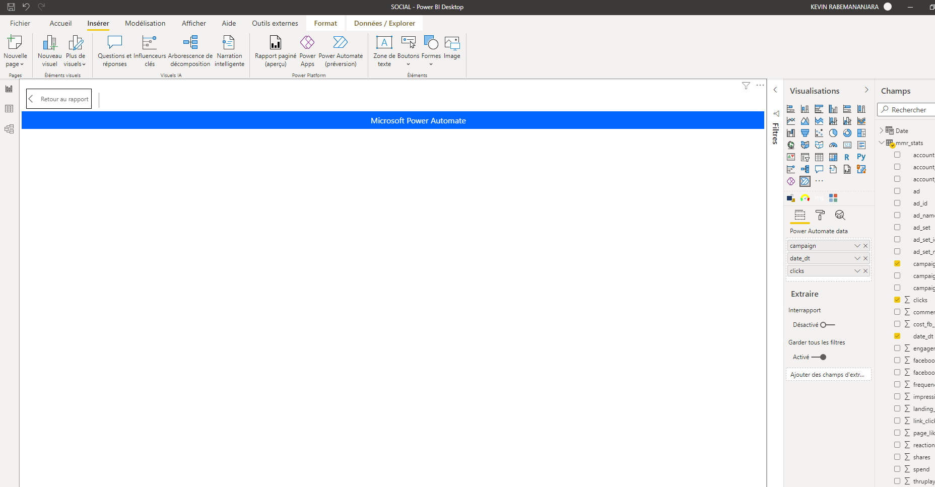 Power automate visual stuck - Microsoft Fabric Community