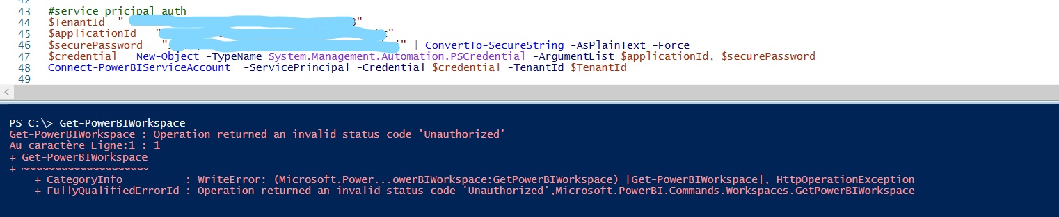 Solved: Failed to execute Power BI cmdlet and REST API com ...