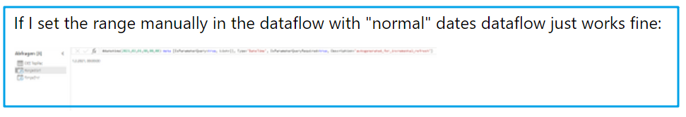 Solved: Error dataflow incremental refresh - Microsoft Fabric Community