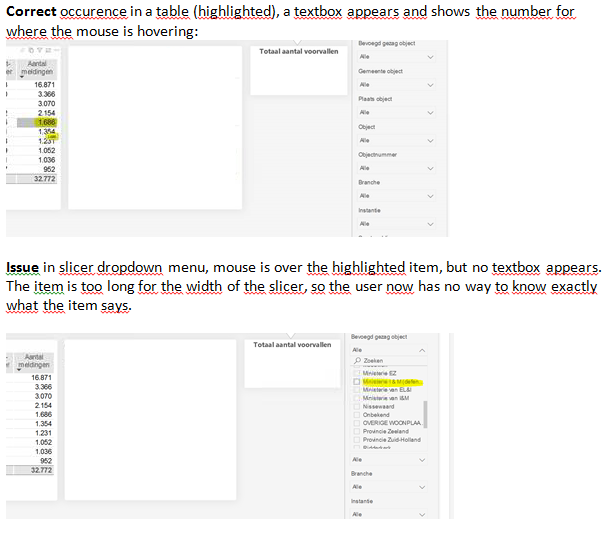 Tooltip not appearing when hovering over filters - Microsoft Fabric ...