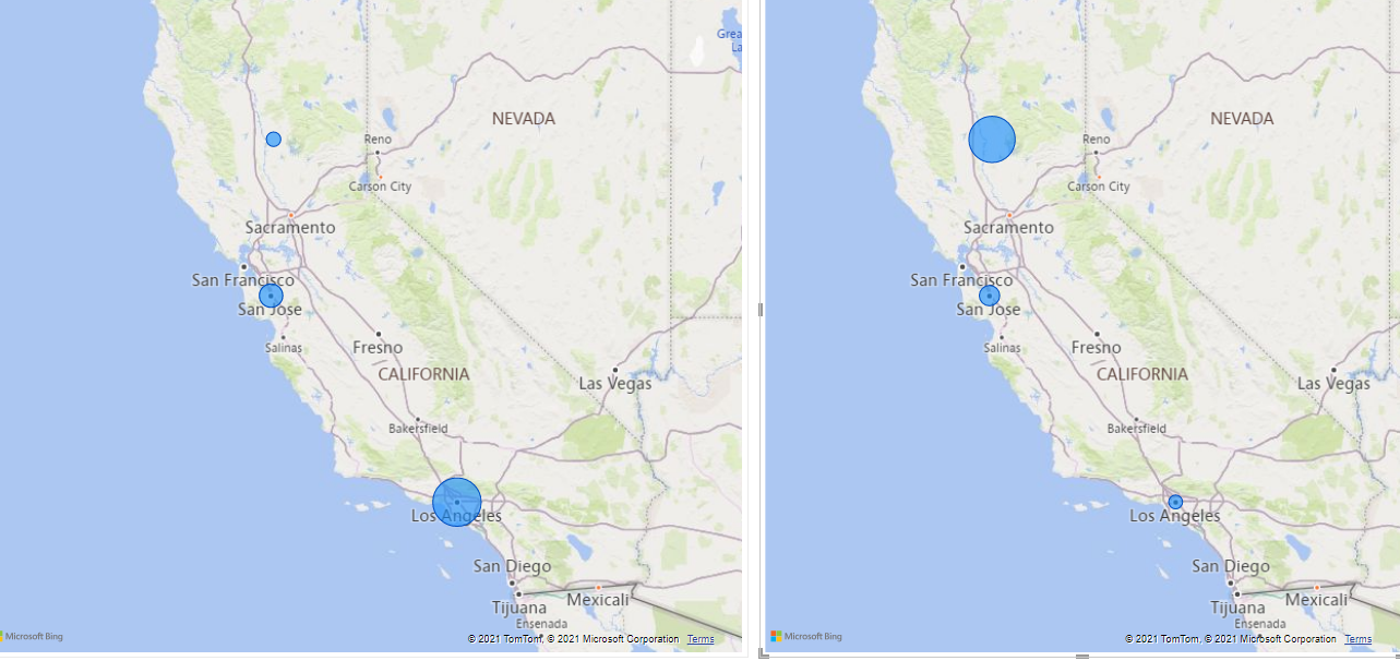 Solved: Relate map point sizes of a map to another map - Microsoft ...