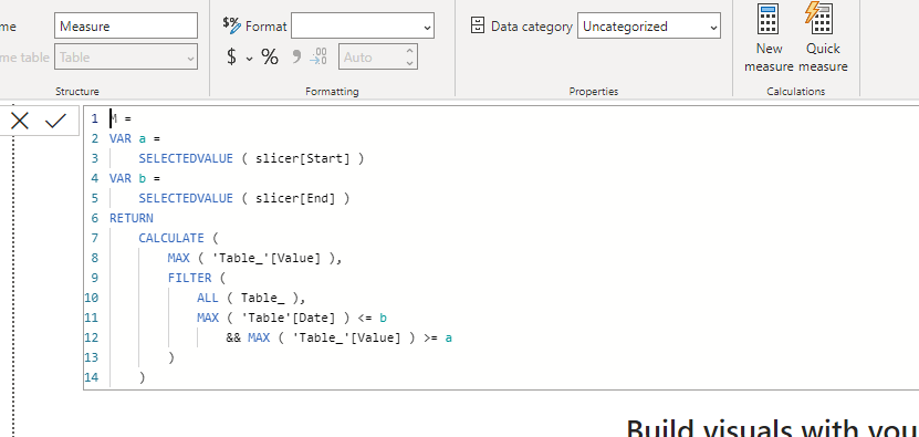 Solved: Show data between 2 Date Filters - Microsoft Fabric Community