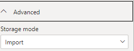Storage Mode Mixed i dont see click to change - Microsoft Fabric Community
