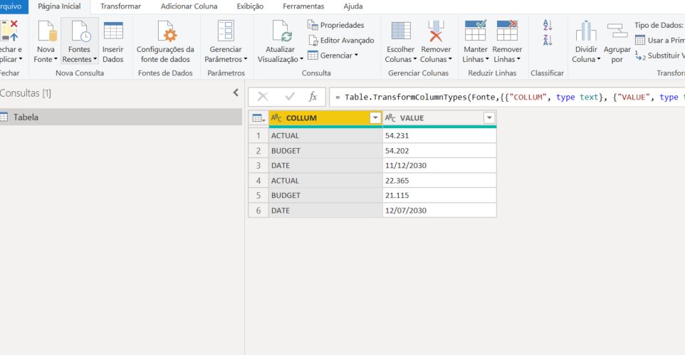 Solved: transpose column into line - Microsoft Fabric Community
