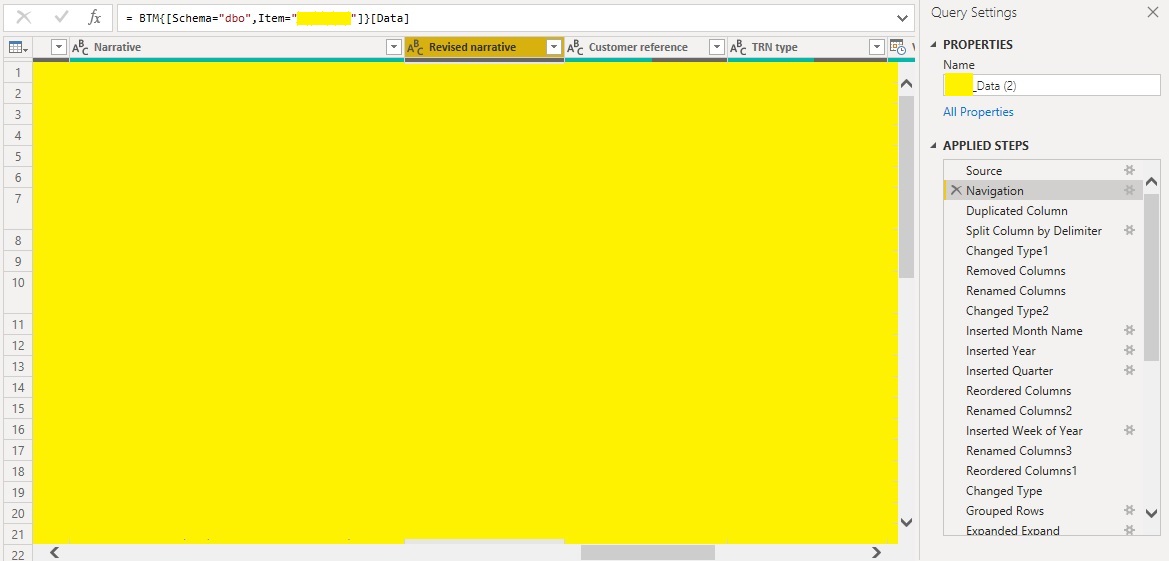 Column not reflecting in Query Editor - Microsoft Fabric Community