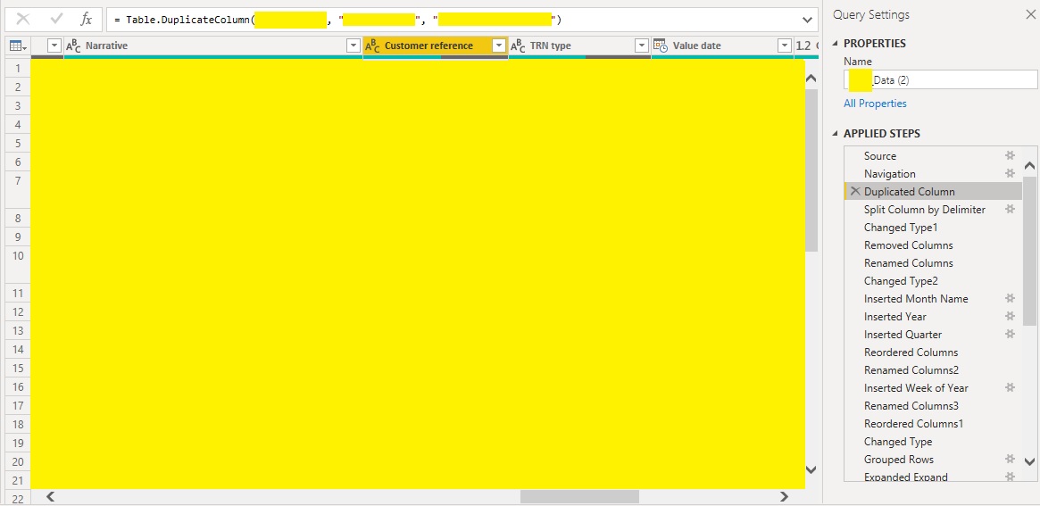 Column not reflecting in Query Editor - Microsoft Fabric Community