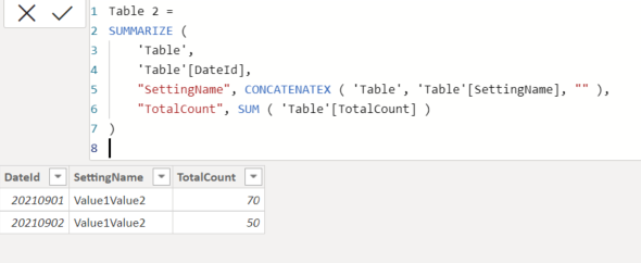 Solved: Re: creating a new table that sums values from row ...