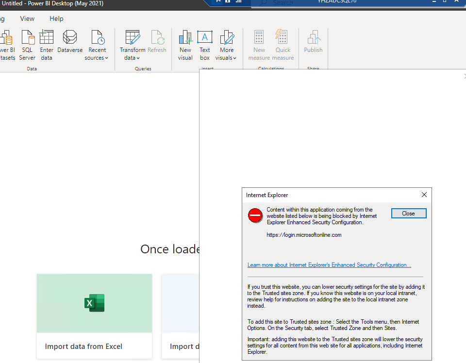 Solved: Signing in Power BI Desktop using Internet Explore... - Microsoft  Fabric Community