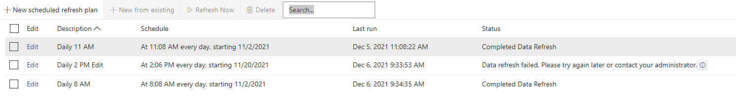 Solved: Failed to publish model on a scheduled refresh - Microsoft ...