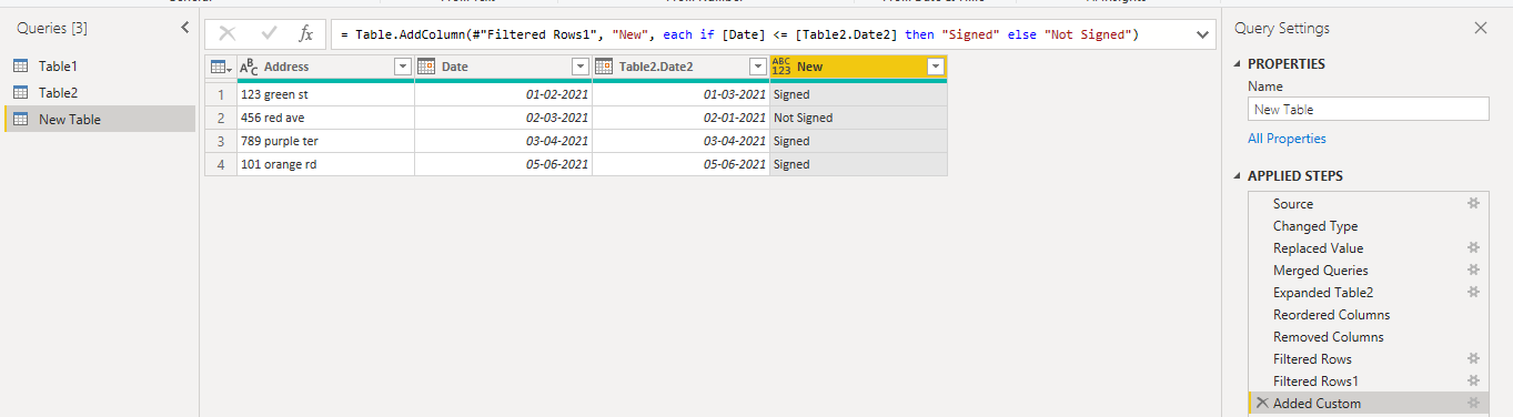 Solved: Comparing two sets of columns from two tables - Microsoft ...