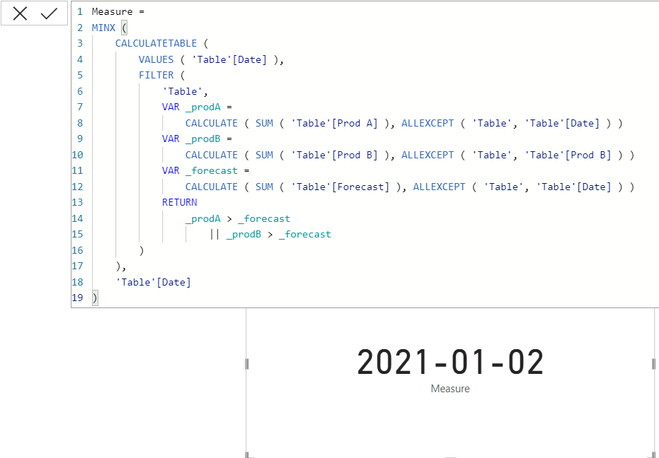Solved: Display first date based on multiple if statements - Microsoft ...