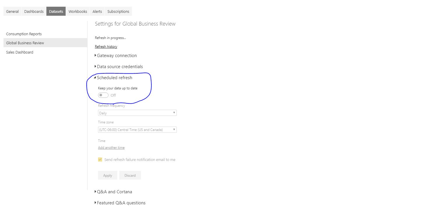 Solved: Schedule Refresh Greyed Out - Microsoft Fabric Community