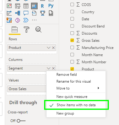 Solved: How can I retain matrix table layout while using a ...